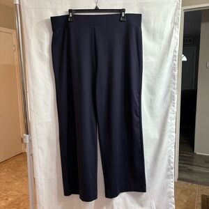 Talbots Women’s XL Navy Blue High-Rise Flare Leg Pants Career Office Work